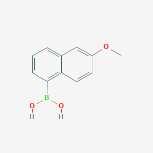 2-Methoxynaphthalene-5-boronic acid chemical structure (CAS 1630264-42-4)