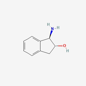 (1R,2R)-1-Amino-2,3-dihydro-1H-inden-2-ol chemical structure (CAS 163061-73-2)