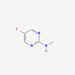 5-Fluoro-N-methylpyrimidin-2-amine chemical structure (CAS 163082-52-8)