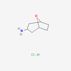 8-Oxabicyclo[3.2.1]octan-3-amine hydrochloride chemical structure (CAS 1630906-33-0)