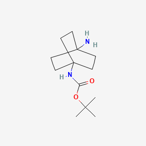 tert-Butyl (4-aminobicyclo[2.2.2]octan-1-yl)carbamate chemical structure (CAS 1630906-54-5)