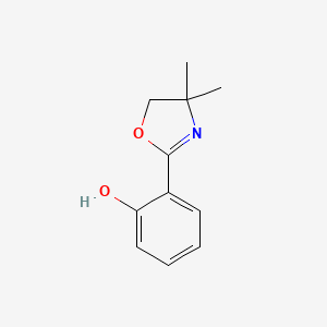 2-(4,4-Dimethyl-4,5-dihydrooxazol-2-yl)phenol chemical structure (CAS 163165-91-1)