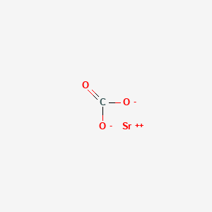 Strontium carbonate chemical structure (CAS 1633-05-2)