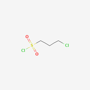 3-Chloropropane-1-sulfonyl chloride chemical structure (CAS 1633-82-5)