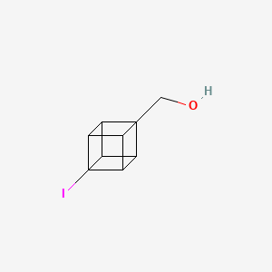 (4-Iodocuban-1-yl)methanol chemical structure (CAS 163332-87-4)