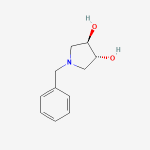(3R,4R)-1-Benzylpyrrolidine-3,4-diol chemical structure (CAS 163439-82-5)