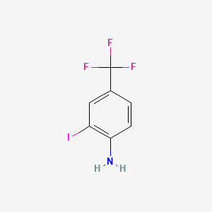 4-Amino-3-iodobenzotrifluoride chemical structure (CAS 163444-17-5)