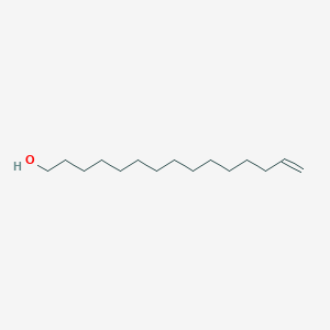 Pentadec-14-en-1-ol chemical structure (CAS 16346-16-0)