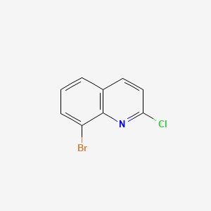 8-Bromo-2-chloroquinoline chemical structure (CAS 163485-86-7)