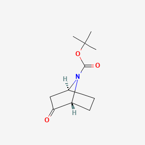(1R,4S)-7-Boc-2-oxo-7-azabicyclo[2.2.1]heptane chemical structure (CAS 163513-98-2)