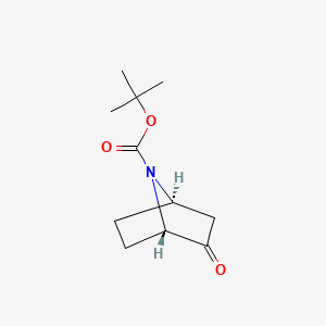 (1S,4R)-tert-Butyl 2-oxo-7-azabicyclo[2.2.1]heptane-7-carboxylate chemical structure (CAS 163513-99-3)