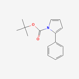 tert-Butyl 2-phenyl-1H-pyrrole-1-carboxylate chemical structure (CAS 163525-97-1)