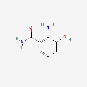 2-Amino-3-hydroxybenzamide chemical structure (CAS 16353-14-3)