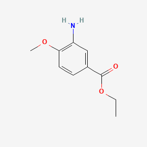 Ethyl 3-amino-4-methoxybenzoate chemical structure (CAS 16357-44-1)