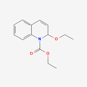 Ethyl 2-ethoxyquinoline-1(2H)-carboxylate chemical structure (CAS 16357-59-8)