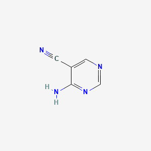 4-Aminopyrimidine-5-carbonitrile chemical structure (CAS 16357-69-0)