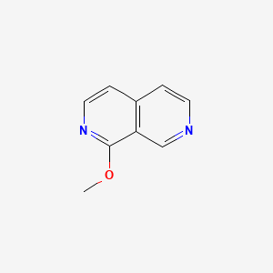 1-Methoxy-2,7-naphthyridine chemical structure (CAS 1636162-22-5)