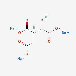 Sodium 1-hydroxypropane-1,2,3-tricarboxylate chemical structure (CAS 1637-73-6)