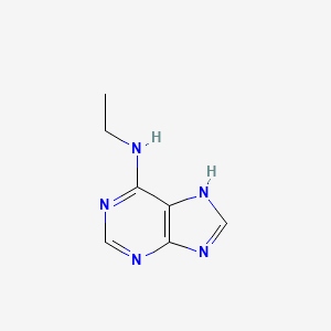N-Ethyl-9H-purin-6-amine chemical structure (CAS 16370-43-7)