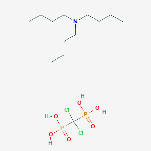 Tributylamine (dichloromethylene)bis(phosphonate) chemical structure (CAS 163706-61-4)
