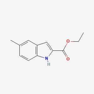 Ethyl 5-methylindole-2-carboxylate chemical structure (CAS 16382-15-3)