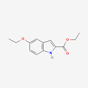 Ethyl 5-ethoxy-1H-indole-2-carboxylate chemical structure (CAS 16382-17-5)