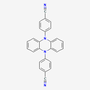 4,4'-(Phenazine-5,10-diyl)dibenzonitrile chemical structure (CAS 1638702-80-3)