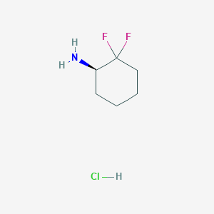 (R)-2,2-Difluorocyclohexanamine hydrochloride chemical structure (CAS 1638744-85-0)