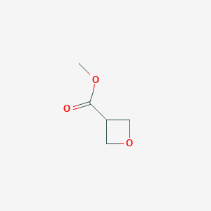 Methyl oxetane-3-carboxylate chemical structure (CAS 1638760-80-1)