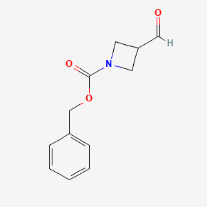 Benzyl 3-formylazetidine-1-carboxylate chemical structure (CAS 1638761-59-7)