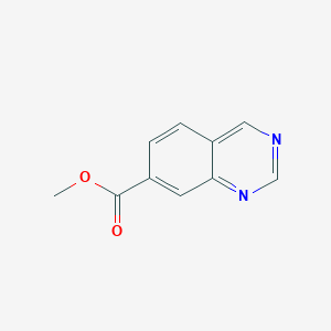 Methyl quinazoline-7-carboxylate chemical structure (CAS 1638763-25-3)