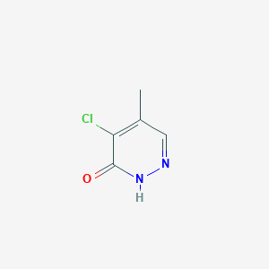 4-Chloro-5-methylpyridazin-3(2H)-one chemical structure (CAS 1638764-84-7)