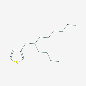 3-(2-Butyloctyl)thiophene chemical structure (CAS 1638802-04-6)