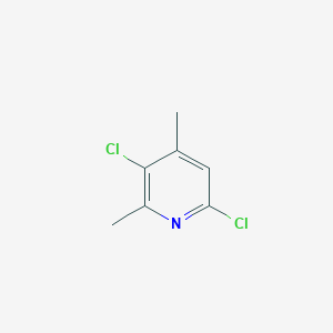 3,6-Dichloro-2,4-dimethylpyridine chemical structure (CAS 1639373-35-5)
