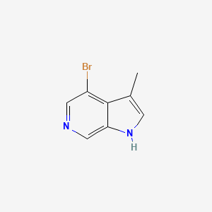 4-Bromo-3-methyl-1H-pyrrolo[2,3-c]pyridine chemical structure (CAS 1639444-93-1)