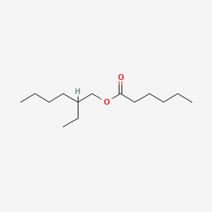 Hexanoic acid, 2-ethylhexyl ester chemical structure (CAS 16397-75-4)