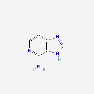 7-Fluoro-1H-imidazo[4,5-c]pyridin-4-amine chemical structure (CAS 1639965-60-8)