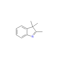 2,3,3-Trimethylindolenine chemical structure (CAS 1640-39-7)