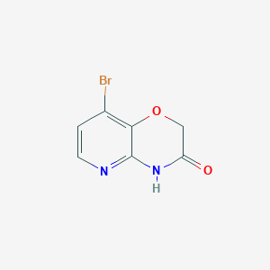8-Bromo-2H-pyrido[3,2-b][1,4]oxazin-3(4H)-one chemical structure (CAS 1640125-13-8)