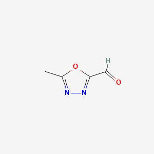 5-Methyl-1,3,4-oxadiazole-2-carbaldehyde chemical structure (CAS 164024-09-3)