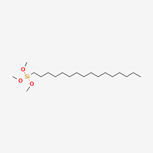 Hexadecyltrimethoxysilane chemical structure (CAS 16415-12-6)