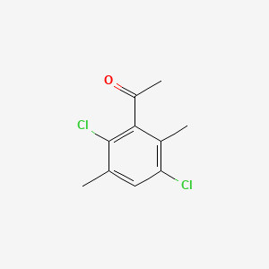 1-(2,5-Dichloro-3,6-dimethylphenyl)ethanone chemical structure (CAS 164165-77-9)