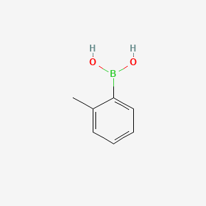2-Methylphenylboronic acid chemical structure (CAS 16419-60-6)