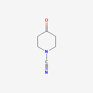 4-Oxopiperidine-1-carbonitrile chemical structure (CAS 1642156-93-1)