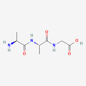 L-Alanyl-L-alanylglycine chemical structure (CAS 16422-07-4)