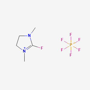 2-Fluoro-1,3-dimethylimidazolinium Hexafluorophosphate chemical structure (CAS 164298-27-5)