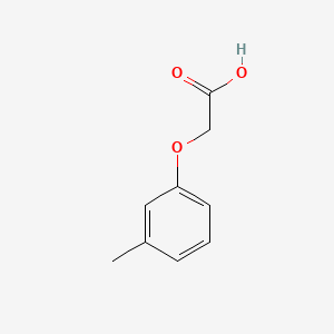 2-(m-Tolyloxy)acetic acid chemical structure (CAS 1643-15-8)