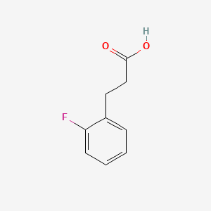 3-(2-Fluorophenyl)propionic acid chemical structure (CAS 1643-26-1)