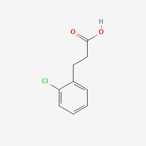 3-(2-Chlorophenyl)propionic acid chemical structure (CAS 1643-28-3)