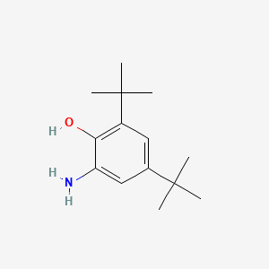 2-Amino-4,6-di-tert-butylphenol chemical structure (CAS 1643-39-6)